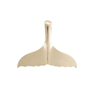 14K Gold Wyland Whale Tail Pendant