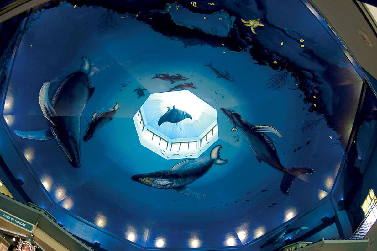 Pearl Harbor, Hawaii Wyland Whaling Wall #89 “Humpback Realm”