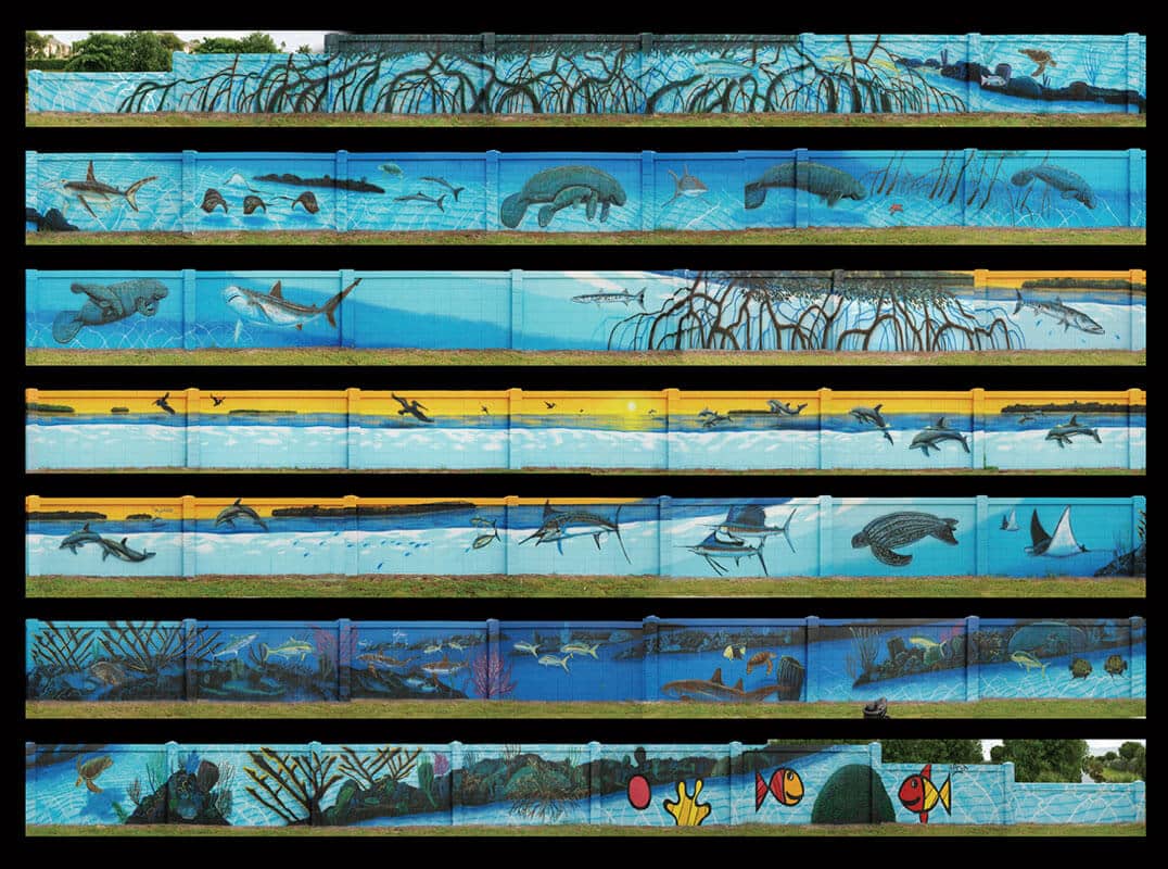 North Lauderdale, Florida Wyland Whaling Wall #99 “Water for Life”