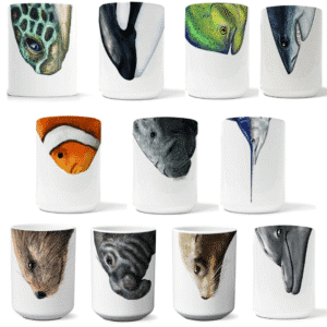 Snout Mugs - Choose from Orca, Dolphin, Sea Turtle, or Shark Mug with Profiles