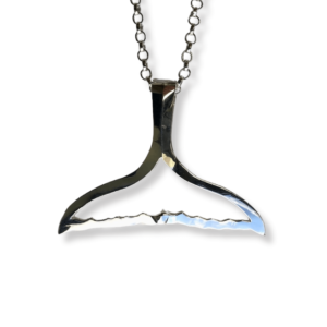 Silver Whale Tail Pendant