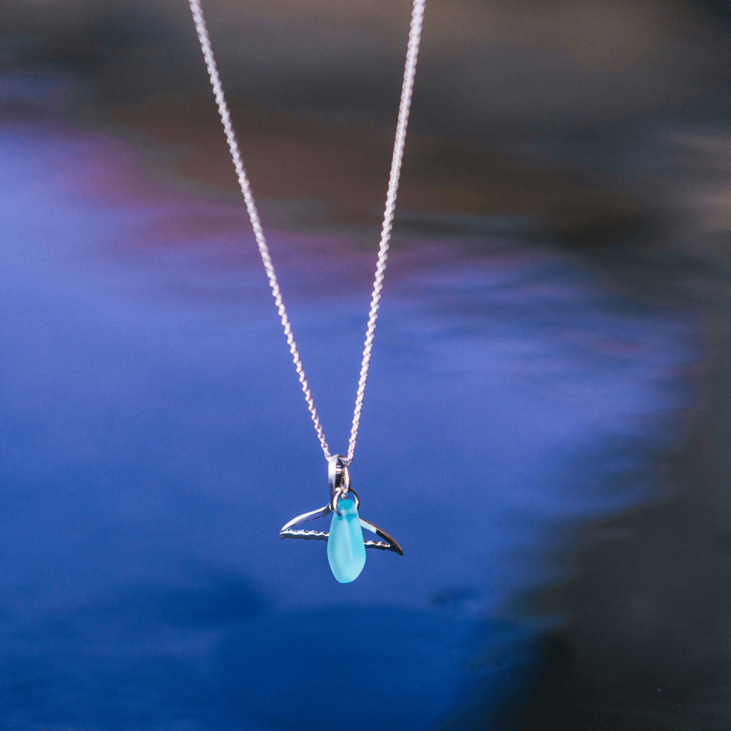 14K Gold Mini Sea Turtle Charm Necklace With Gold Chain