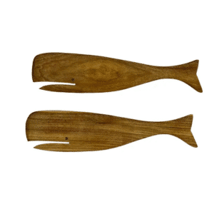 Clever Whale Salad Server - Set of 2 - Acacia Wood