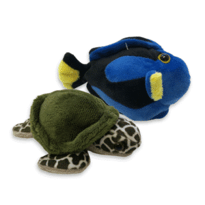 Mini Plush Sea Turtle or  Blue Tang Fish - Your Gift with Donation of